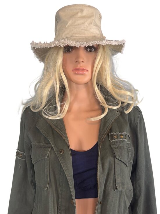 Tilley T3 Small Safari Hat Fringe  Wanderer Stone UPF 50+ Beige MSRP$110 main image 16
